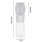 ظرف آب همراه سگ و گربه مدل قمقمه ای سر گربه ظرفیت 380 میلی لیتر Pet Water Cup - Image 2