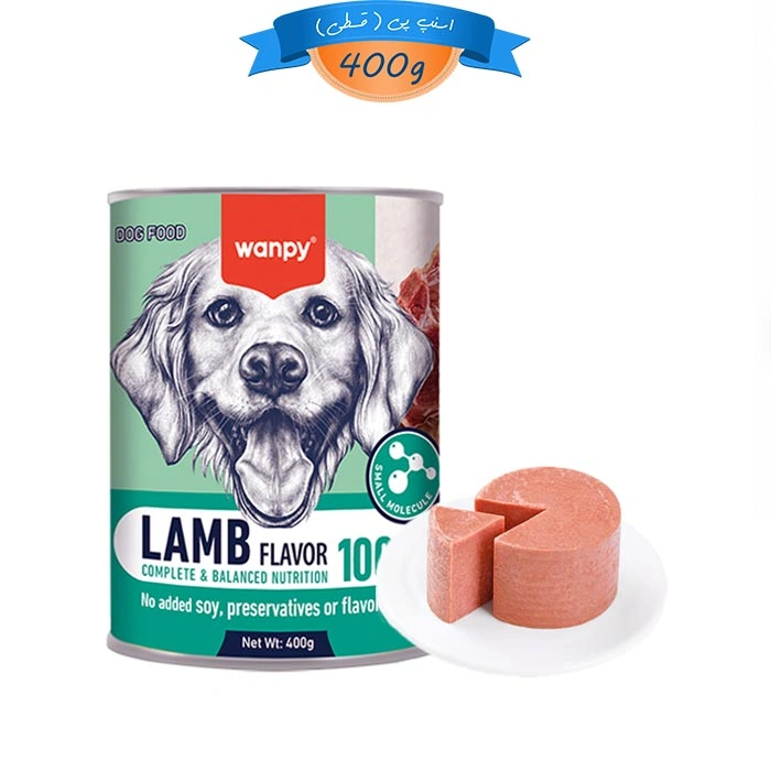 Wanpy-Dog-Lamb--- کنسرو سگ ونپی طعم گوشت بره مدل پته ای