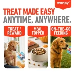پودینگ سگ ونپی طعم اردک حاوی هویج و نخودفرنگی وزن 90 گرم Wanpy Dog Tasty Meat Paste Duck - Image 2