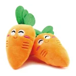 اسباب بازی سگ مدل هویج جنس پارچه ای دارای سوتک