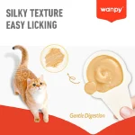 بستنی قاشقی گربه ونپی طعم ماهی سالمون وزن 16 گرم تکی Wanpy Lickable Cream - Image 5