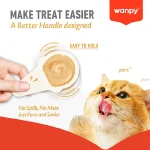 بستنی قاشقی گربه ونپی طعم ماهی سالمون وزن 16 گرم تکی Wanpy Lickable Cream - Image 6