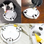 اسباب بازی گربه اتوماتیک دارای صفحه و موش چرخان ابعاد 30x30 سانتی متر Dougez Electric Puzzle Catch Mouse - Image 2