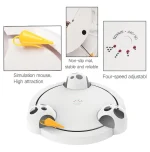اسباب بازی گربه اتوماتیک دارای صفحه و موش چرخان ابعاد 30x30 سانتی متر Dougez Electric Puzzle Catch Mouse - Image 4