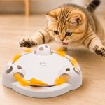 اسباب بازی گربه اتوماتیک دارای صفحه و موش چرخان