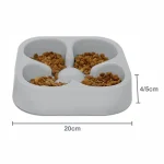 ظرف آرام خور سگ جنس پلاستیک فشرده با کیفیت طرح شبدر ابعاد 20x20 سانتی متر - Image 4
