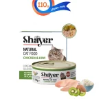 کنسرو گربه شایر طعم مرغ و کیوی مدل نچرال وزن 110 گرم Shayer Natural Cat Food