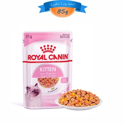 پوچ بچه گربه طعم مرغ در ژله رویال کنین