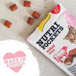 تشویقی گربه بالغ جیم کت طعم گوشت گاو وزن 60 گرم GimCat Nutri Pockets - Image 3