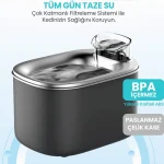 آبخوری اتوماتیک گربه مدل wf007L حاوی فیلتر و ظرفیت 4 لیتر (وارداتی) Automatic Pet Water Fountain - Image 5