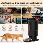 ظرف غذا اتوماتیک گربه و سگ مدل PF09 ظرفیت 5 کیلوگرم (وارداتی) کد 106387 Round Tower - تصویر 6