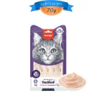 بستنی گربه عقیم شده ونپی طعم ماهی تن و کرنبری (5عددی) وزن 70 گرم Wanpy Creamy Treat Sterilised
